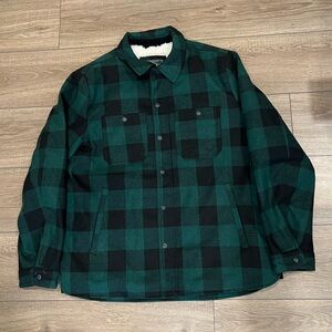 G.H. Bass & Co. Men's Wool Blended Sherpa Lined Shirt Jacket